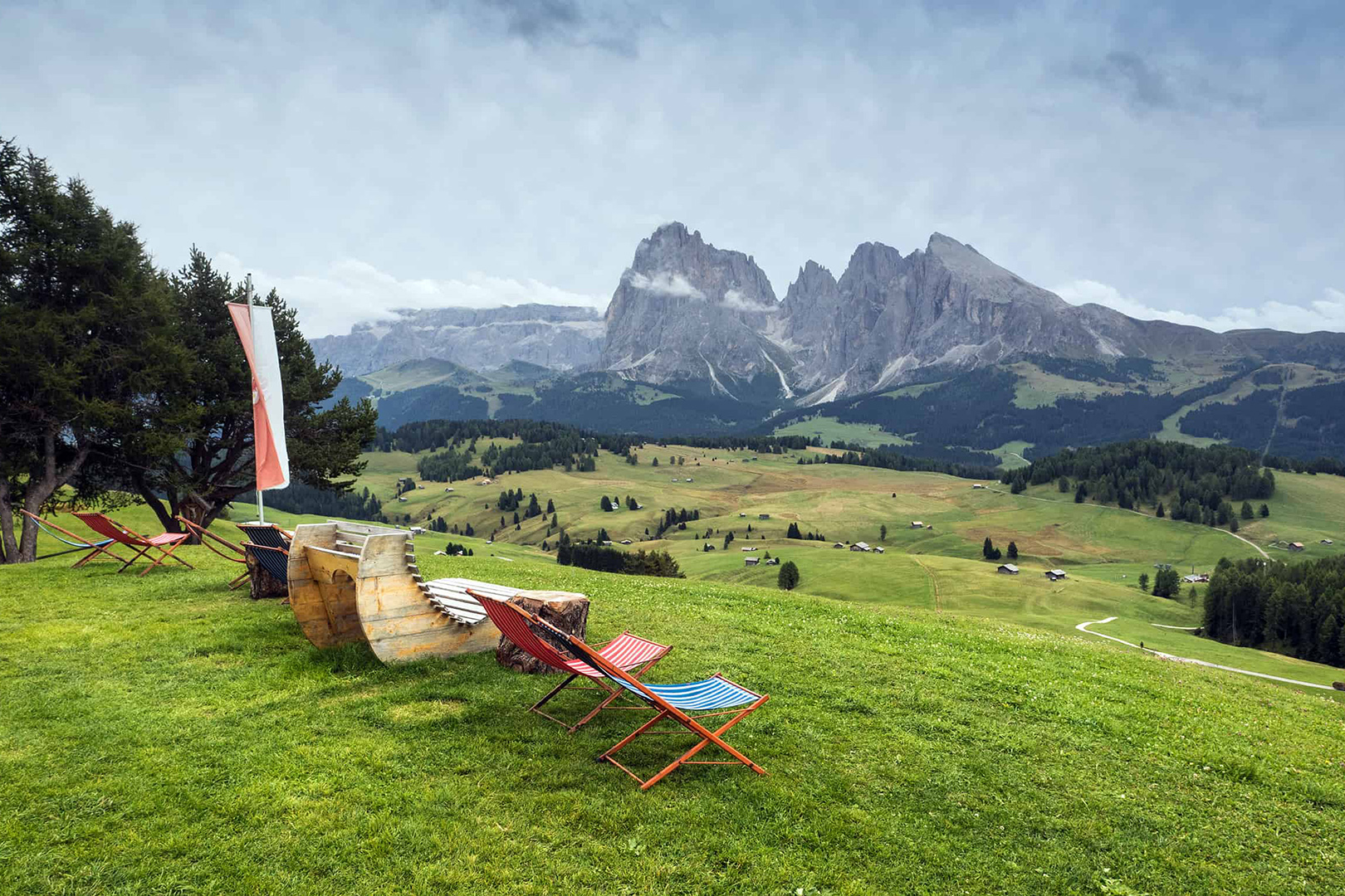 Resting places at Alpe di Siusi