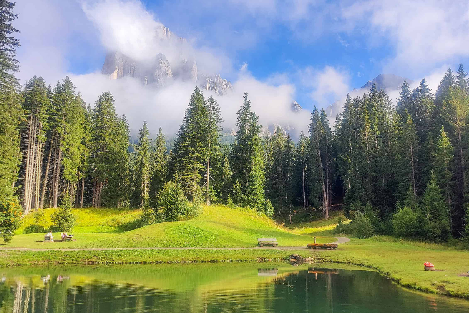 Dream lake at the Italian Dolomites