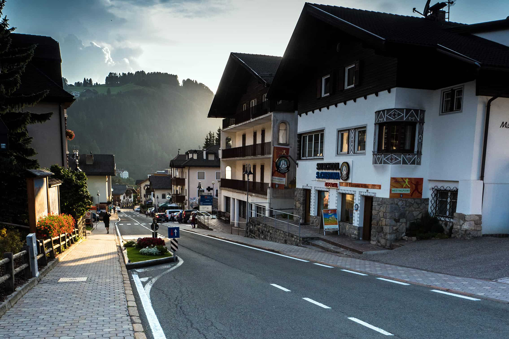 Santa Cristina at the Italian Dolomites