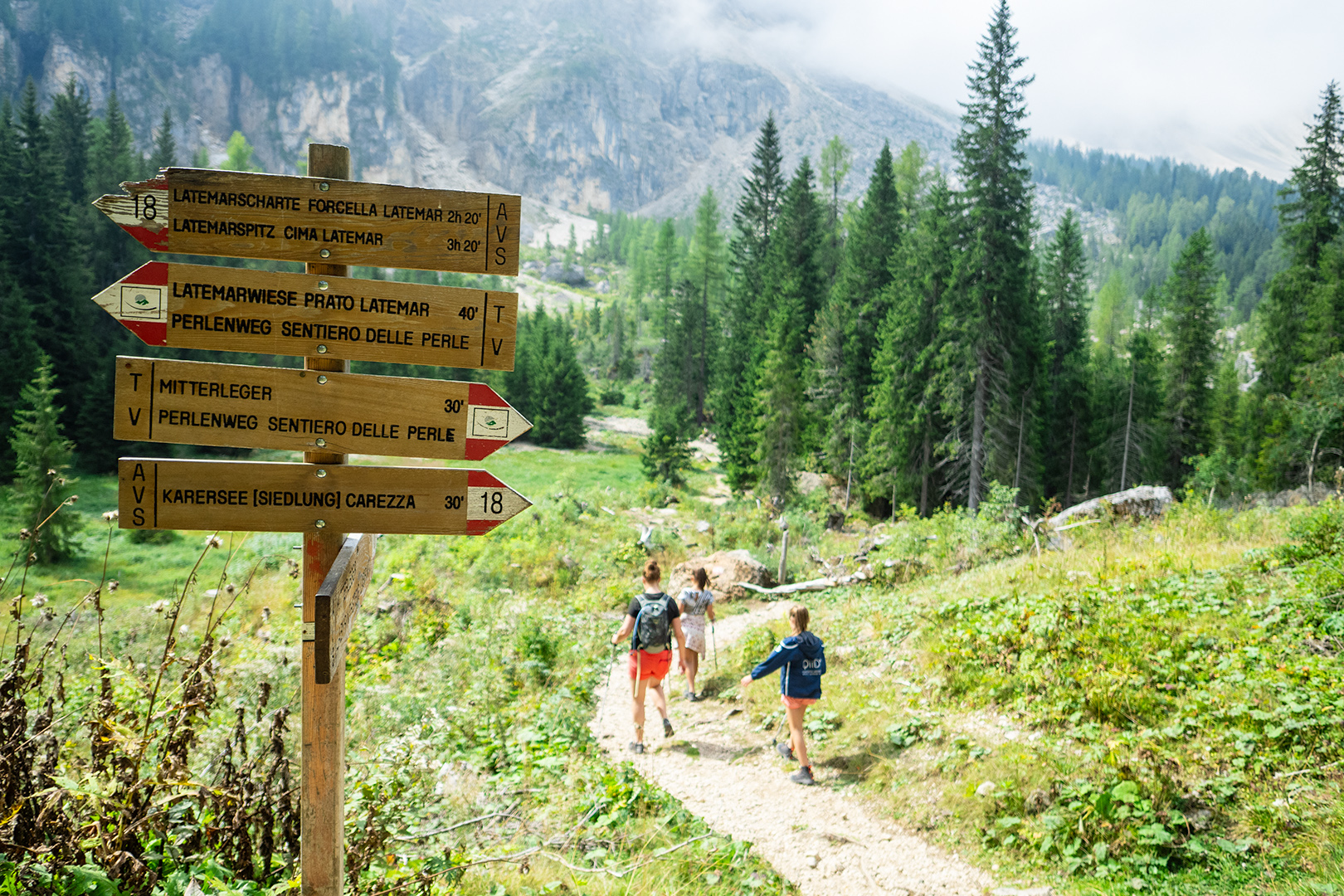 Hiking at the Italian Dolomites