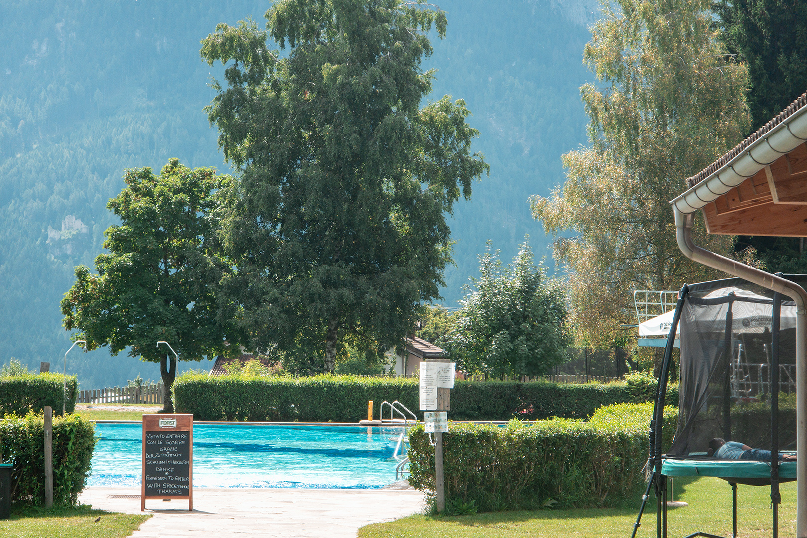 Swimming pool near Kastelruth