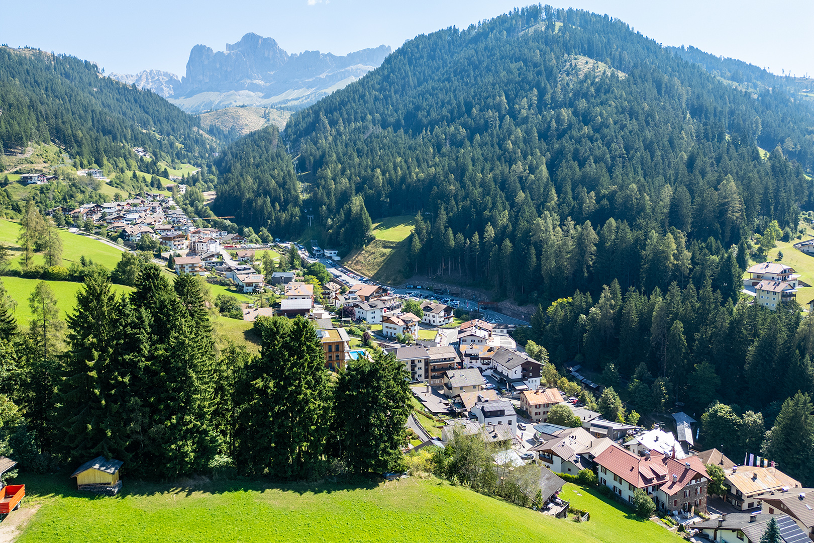 View of the mountains at the Italian Dolomites