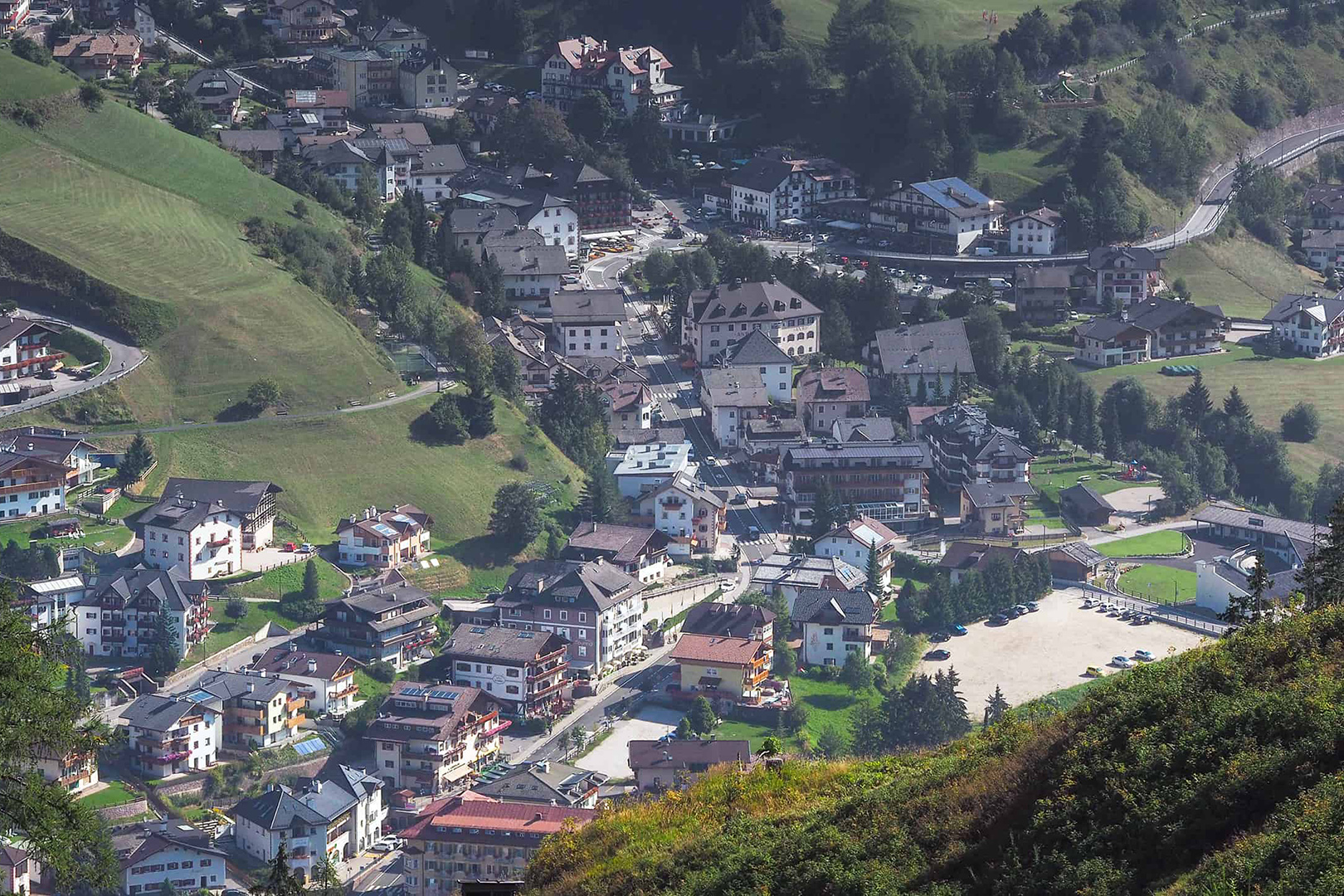 Santa Cristina at the Italian Dolomites